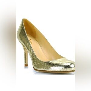 Kate spade karolina metallic gold pump